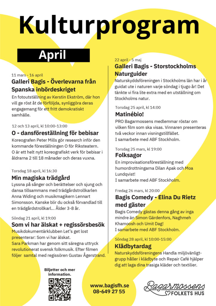 Kulturprogram april